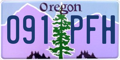 OR license plate 091PFH