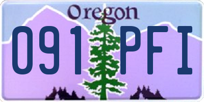 OR license plate 091PFI