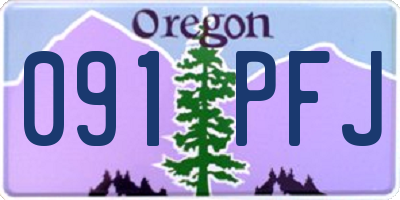 OR license plate 091PFJ