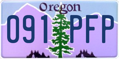 OR license plate 091PFP