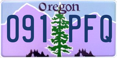 OR license plate 091PFQ