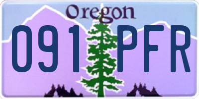 OR license plate 091PFR