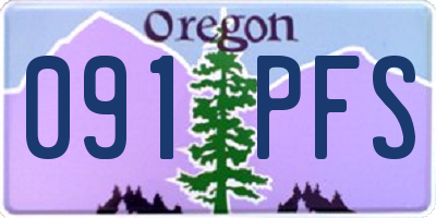 OR license plate 091PFS