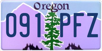 OR license plate 091PFZ