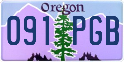 OR license plate 091PGB