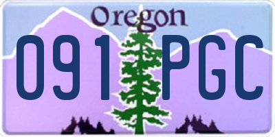 OR license plate 091PGC