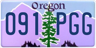 OR license plate 091PGG
