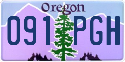 OR license plate 091PGH