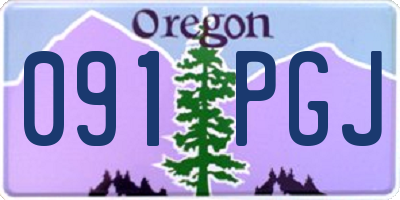 OR license plate 091PGJ