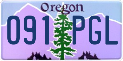 OR license plate 091PGL