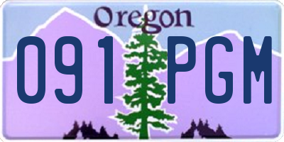 OR license plate 091PGM
