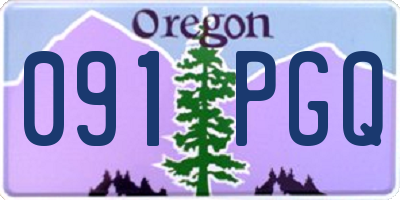 OR license plate 091PGQ