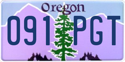 OR license plate 091PGT