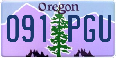 OR license plate 091PGU