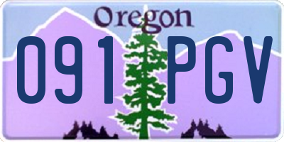 OR license plate 091PGV