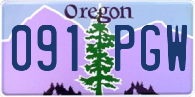 OR license plate 091PGW