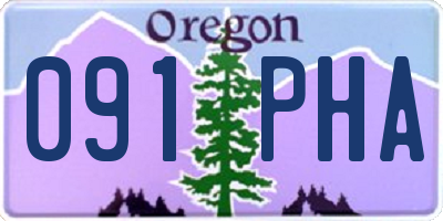 OR license plate 091PHA
