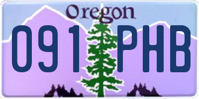 OR license plate 091PHB