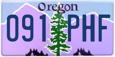 OR license plate 091PHF