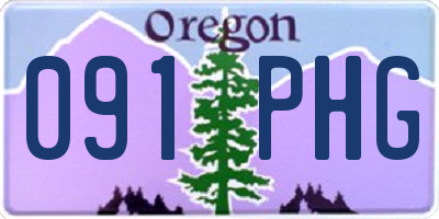 OR license plate 091PHG
