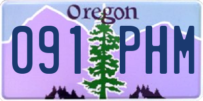 OR license plate 091PHM