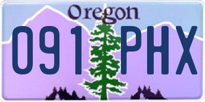 OR license plate 091PHX