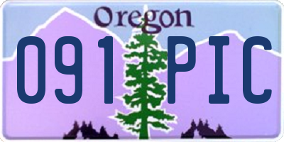OR license plate 091PIC