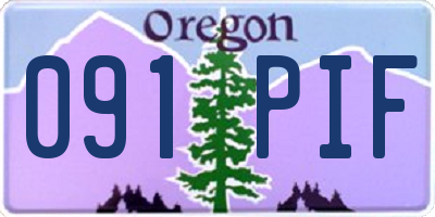 OR license plate 091PIF