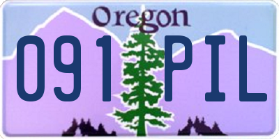OR license plate 091PIL