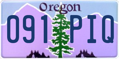 OR license plate 091PIQ