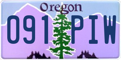 OR license plate 091PIW