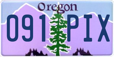 OR license plate 091PIX