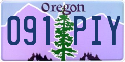 OR license plate 091PIY
