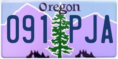 OR license plate 091PJA
