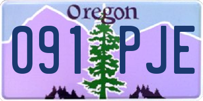 OR license plate 091PJE