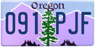 OR license plate 091PJF