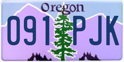OR license plate 091PJK