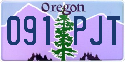 OR license plate 091PJT