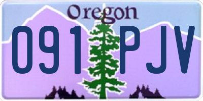 OR license plate 091PJV