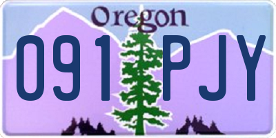 OR license plate 091PJY