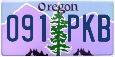 OR license plate 091PKB