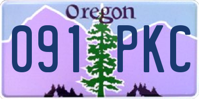 OR license plate 091PKC