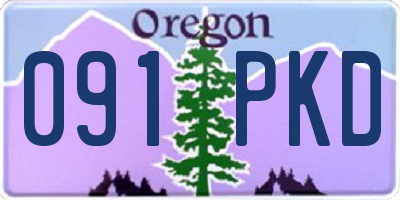 OR license plate 091PKD