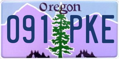 OR license plate 091PKE