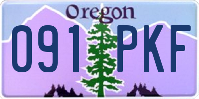 OR license plate 091PKF