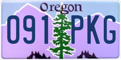 OR license plate 091PKG