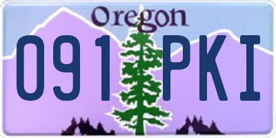 OR license plate 091PKI