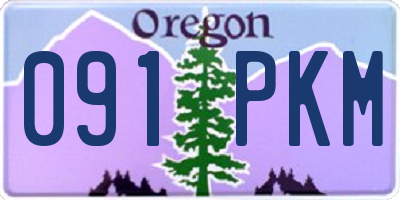 OR license plate 091PKM