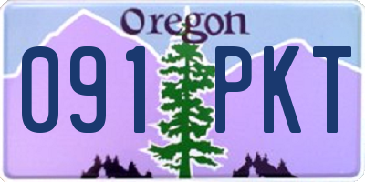 OR license plate 091PKT
