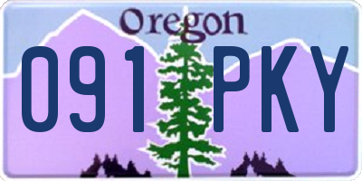 OR license plate 091PKY